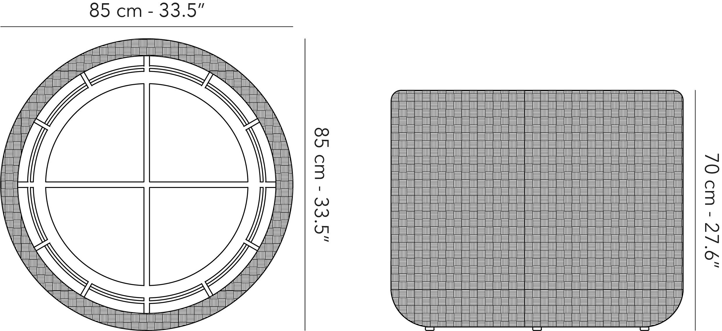 Плетеный садовый горшок Jardinico ARCH-00091636 - Вид №4