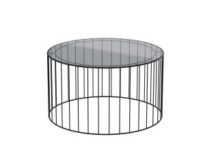 Журнальный столик из железа и стекла