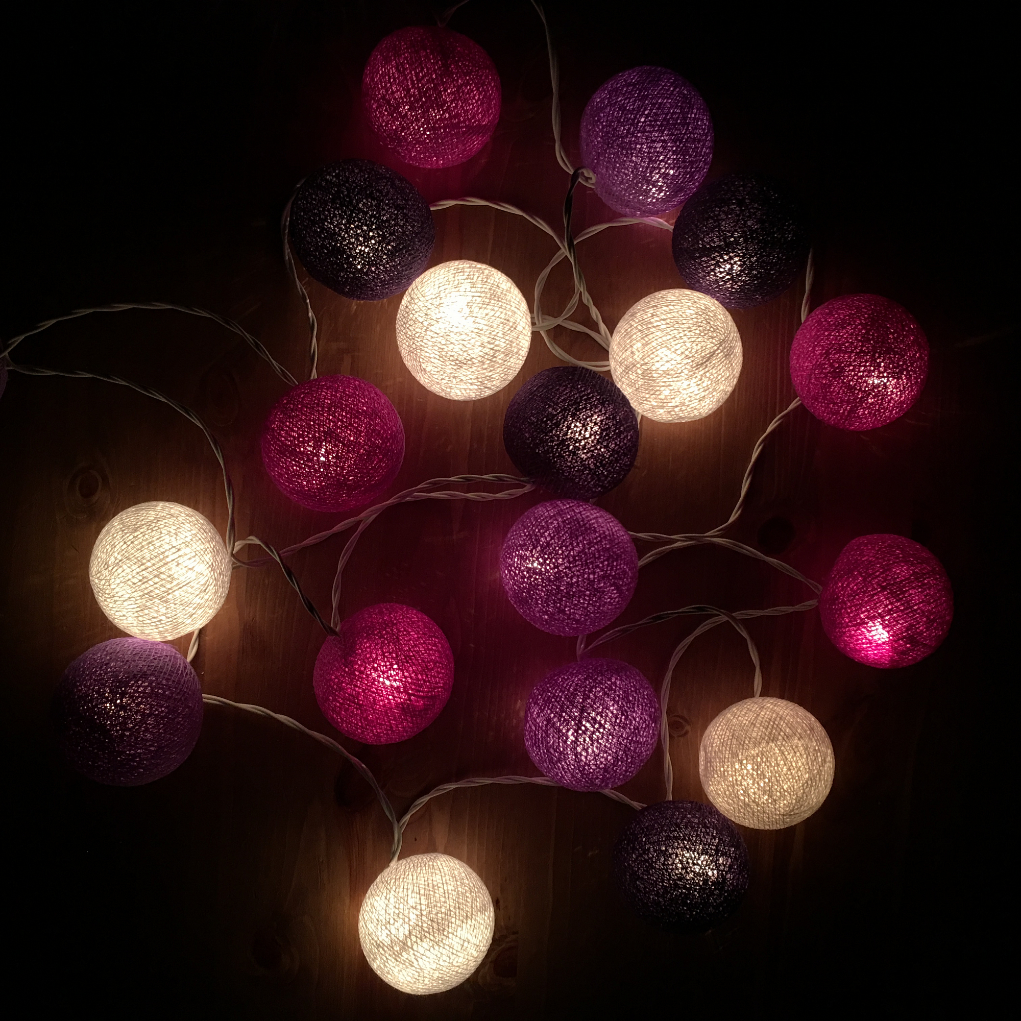 Тайская гирлянда фиолетовая от розетки THAI DREAM LIGHTS CO  281670 Белый;фиолетовый Santreyd  - Вид №5