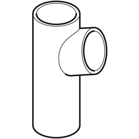 GEBERIT 365.170.16.1 Тройник Geberit PE 88,5°  - Вид №1