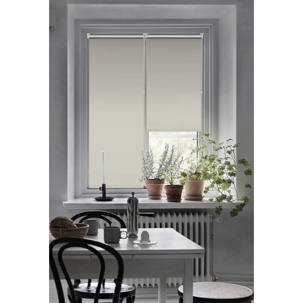 Штора рулонная блэкаут Эскар 60x160 см светло-бежевая Moon 6 BLACKOUT STLM-2073678 - Вид №5