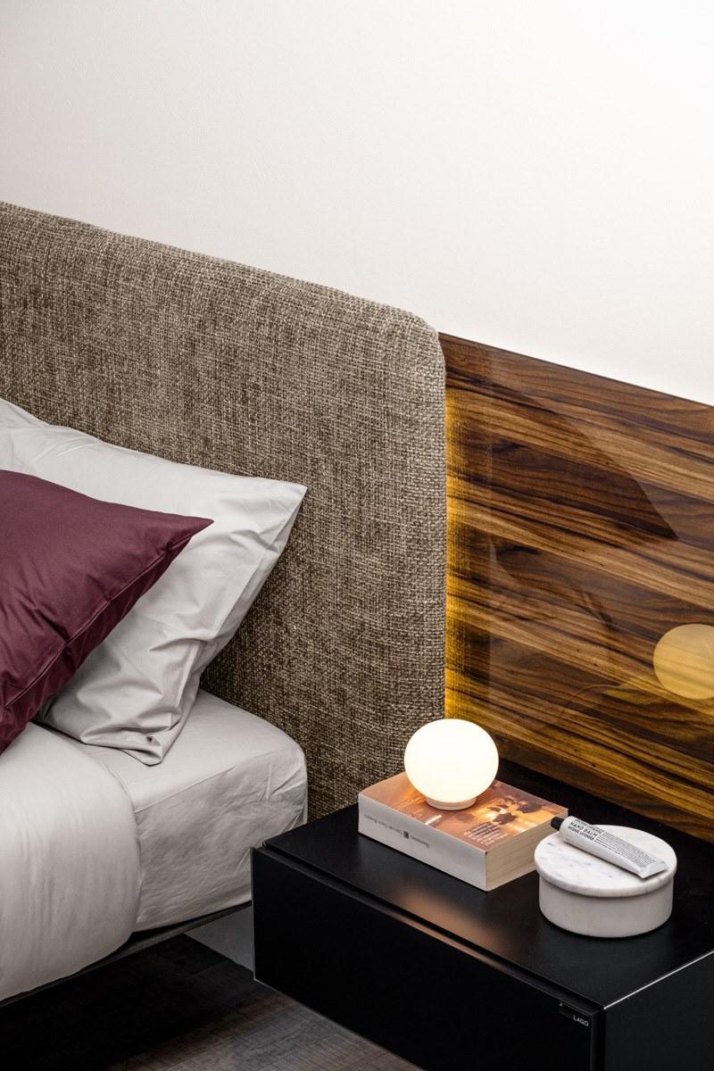 Lago Двуспальная кровать со встроенным изголовьем sun-id-1389056 - Вид №3