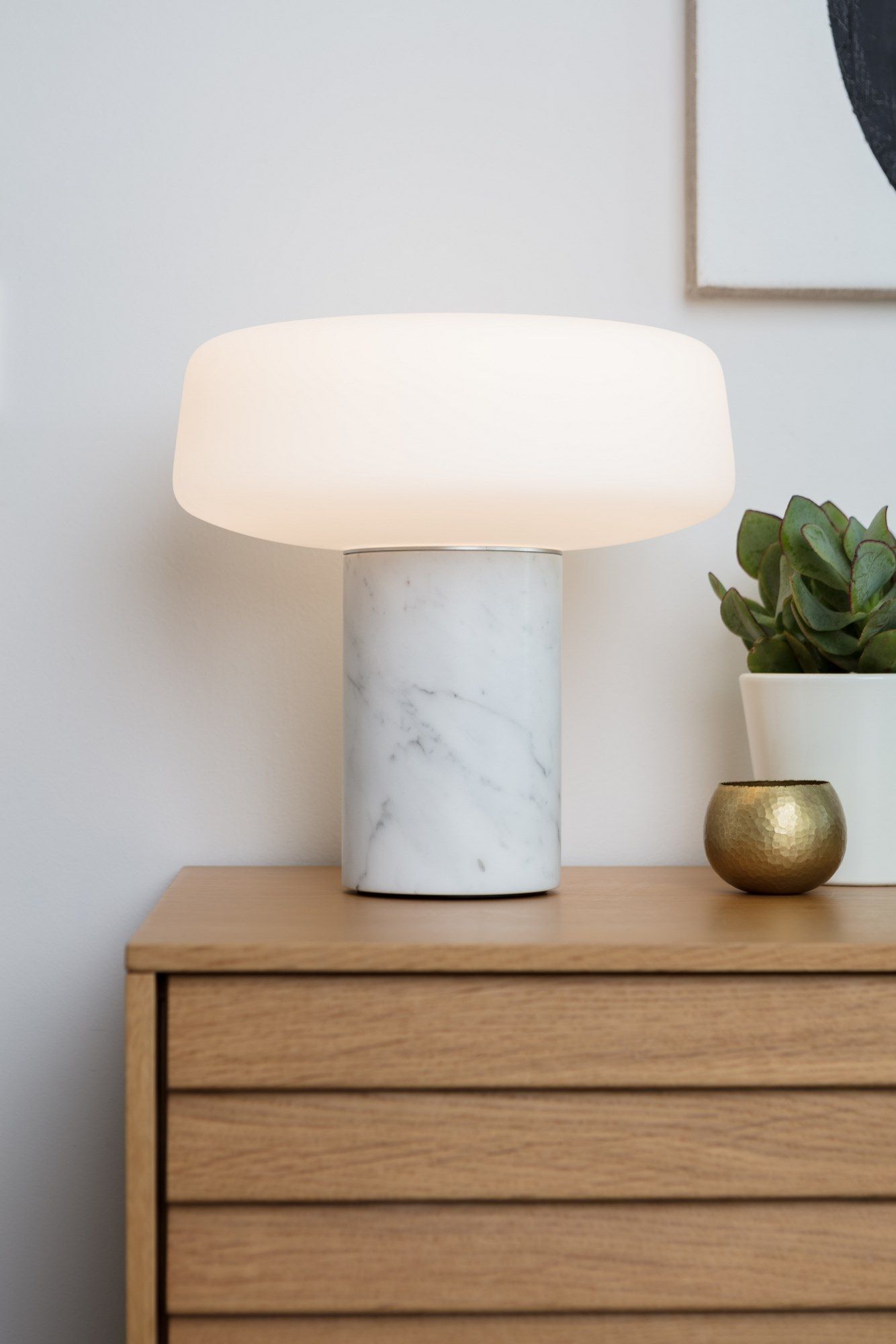 Светодиодная настольная лампа из каррарского мрамора Case SOLID ARCH-00053783 - Вид №4