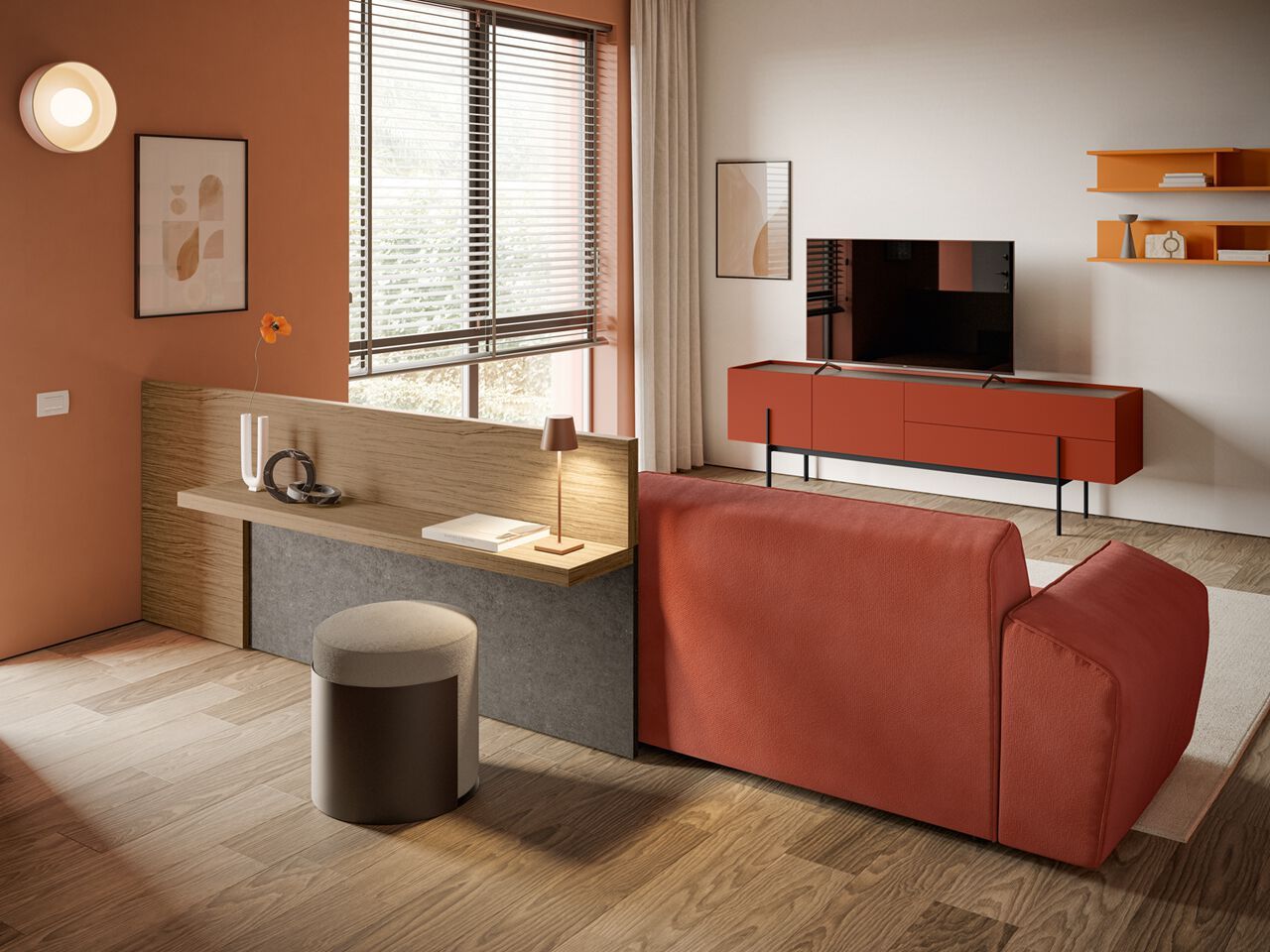 Секционный диван из ткани Santalucia Mobili EVAN ARCH-00055220 - Вид №1