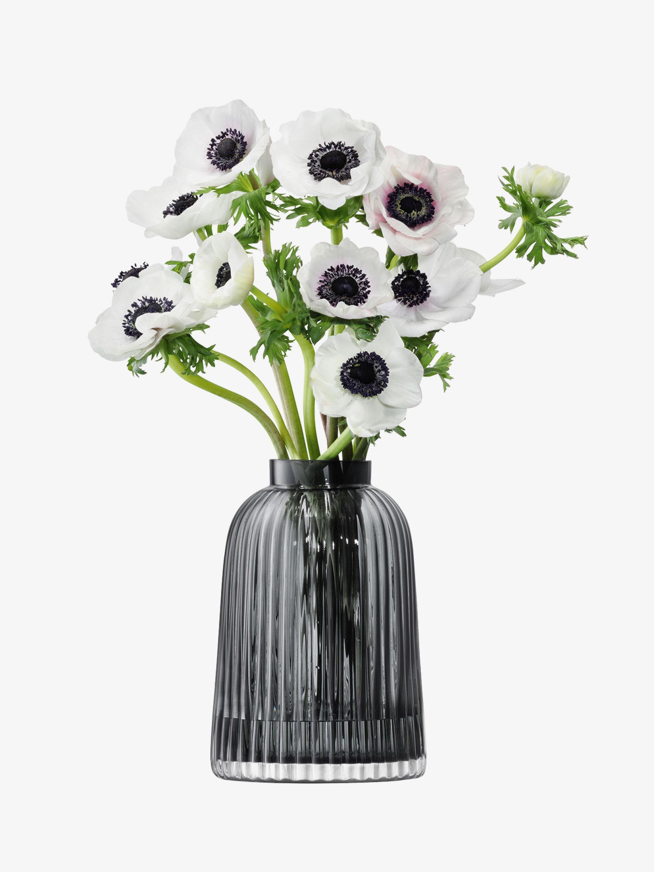 Круглая выдувная стеклянная ваза-H20cm LSA Pleat ARCH-00034922 - Вид №1