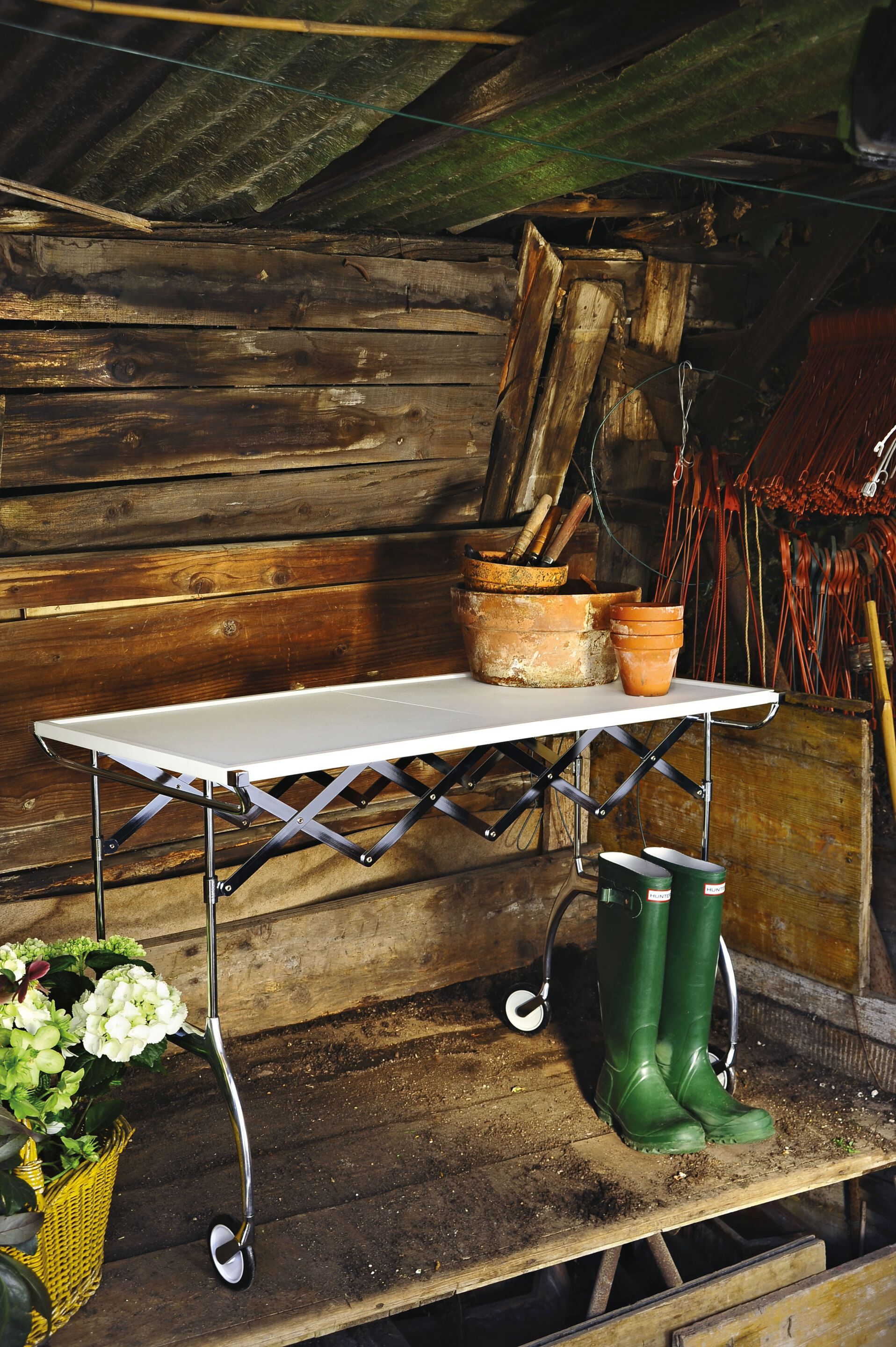 Стальной складной стол с колесами Kartell BATTISTA ARCH-00129819 - Вид №3