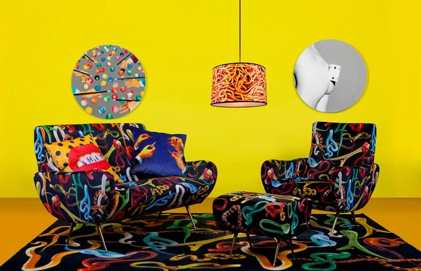 Seletti Мягкая подножка из ткани Seletti wears toiletpaper sun-id-1434622 - Вид №3