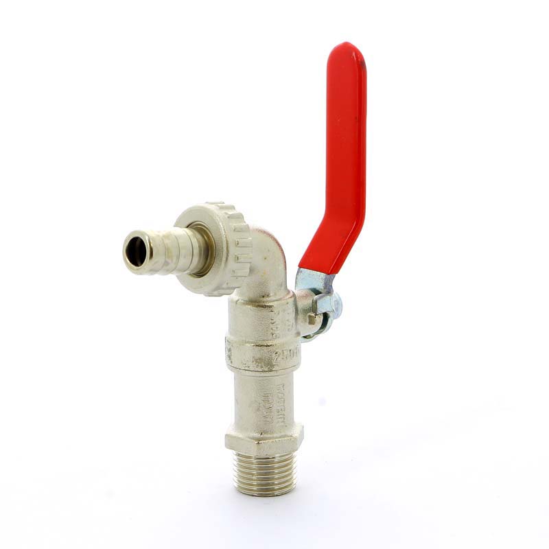 Кран садовый Н со штуцером рычаг стальная TIEMME 1/2" 2500006 - Вид №3