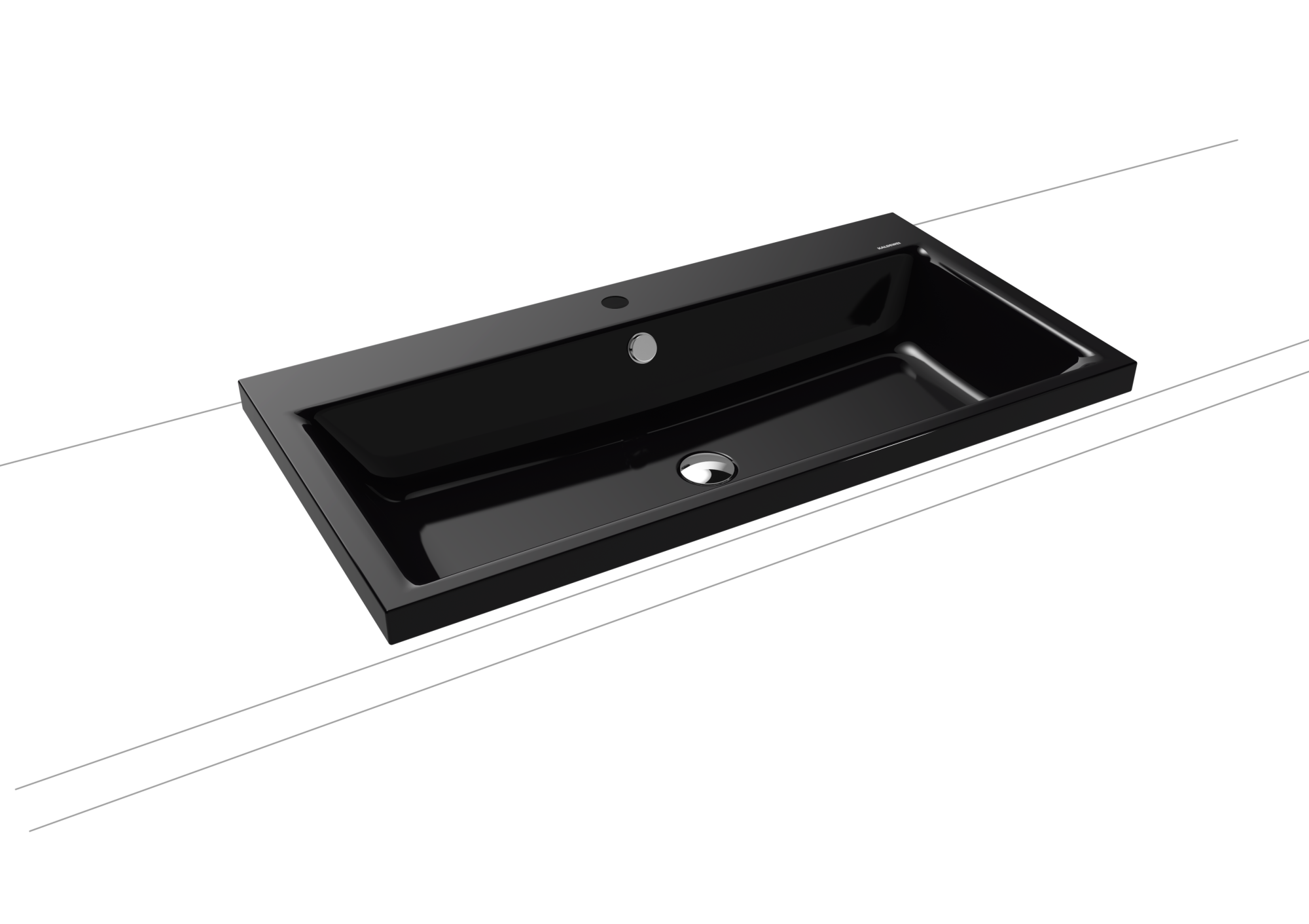 Умывальник KALDEWEI Сталь эмалированная 3155 178 черный 31553319178