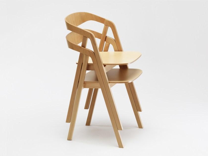 Zilio A&C Штабелируемый стул из бука Sta sun-id-1447602 - Вид №2