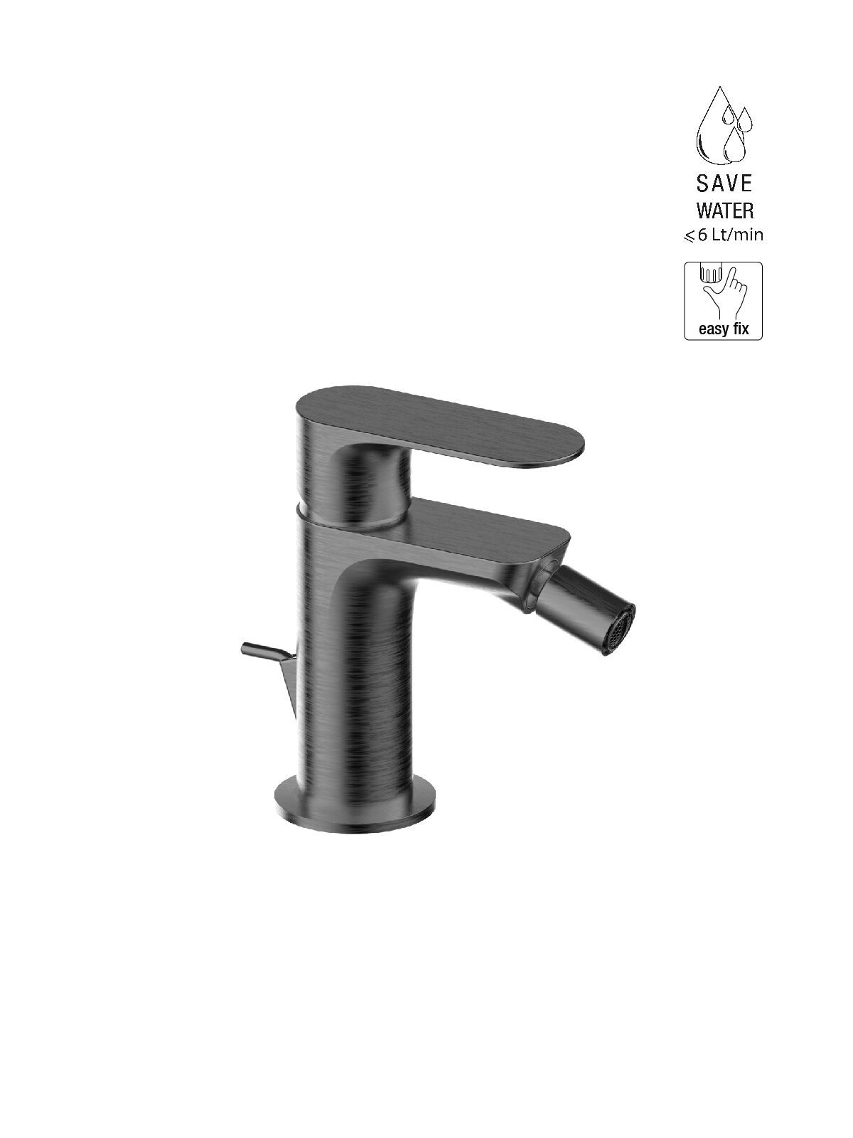 Однорычажный смеситель для биде с ограничителем расхода Rubinetterie Frattini Lea ARCH-00120499 - Вид №13