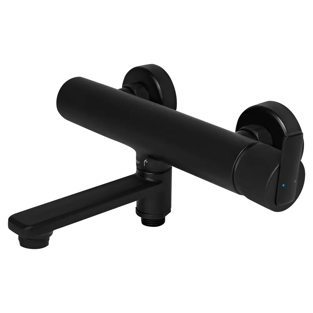 Смеситель для ванны KONSENSA Теано однорычажный цвет черный матовый STLM-2203947 - Вид №3