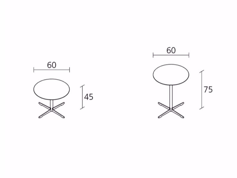 Круглый журнальный столик Alias Cross Table ARCH-00109686 - Вид №3
