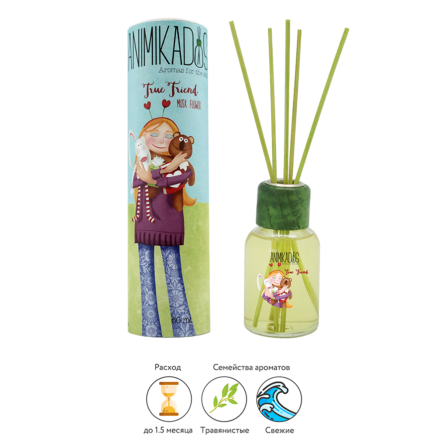 MK050BCAMGB Диффузор ароматический , animikados, true friend, 50 мл Ambientair  - Вид №1