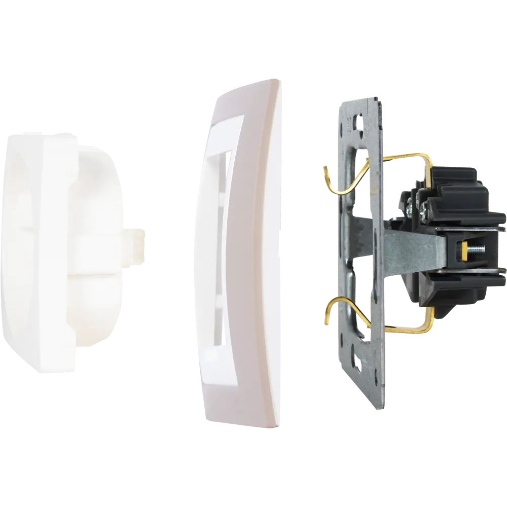 Рамка для розеток и выключателей Systeme Electric Unica 1 пост, цвет коричневый/бежевый STLM-2182122 - Вид №3