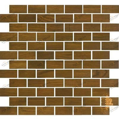 Мозаика и 3D панели из дерева Tarsi Кирпич 207 Дуб Селект (Гладкая) 331х331 мм 1401100115