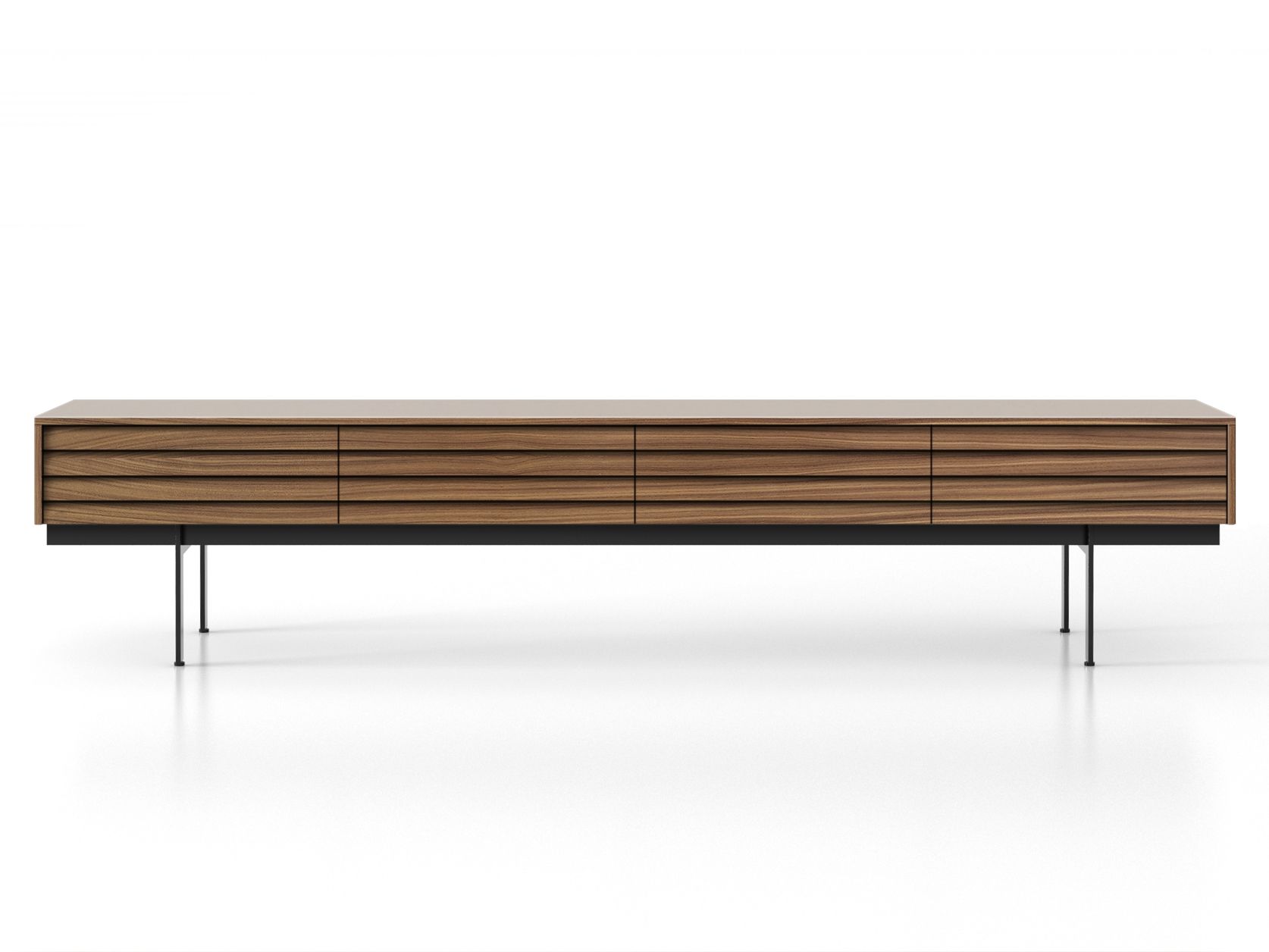 Деревянная прямоугольная консоль с ящиками Punt Sussex ARCH-00063887 - Вид №1