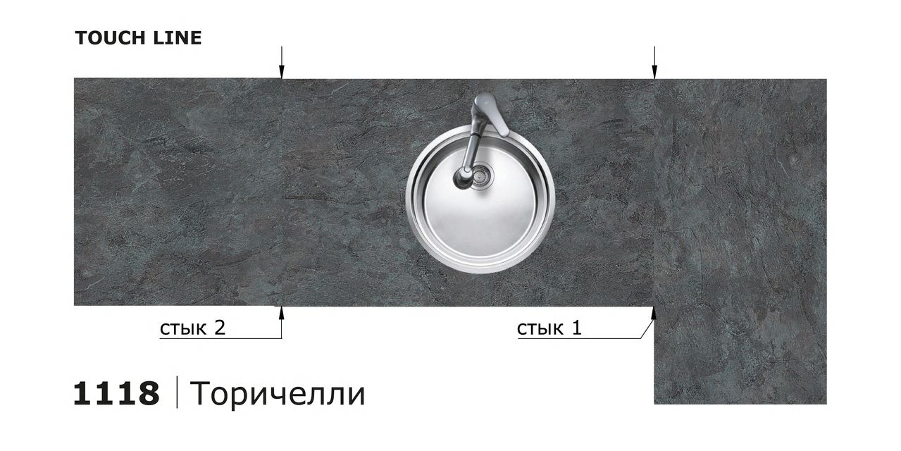 Столешницы для кухни - Торичелли LIGRON LIST349 1118 - Вид №3