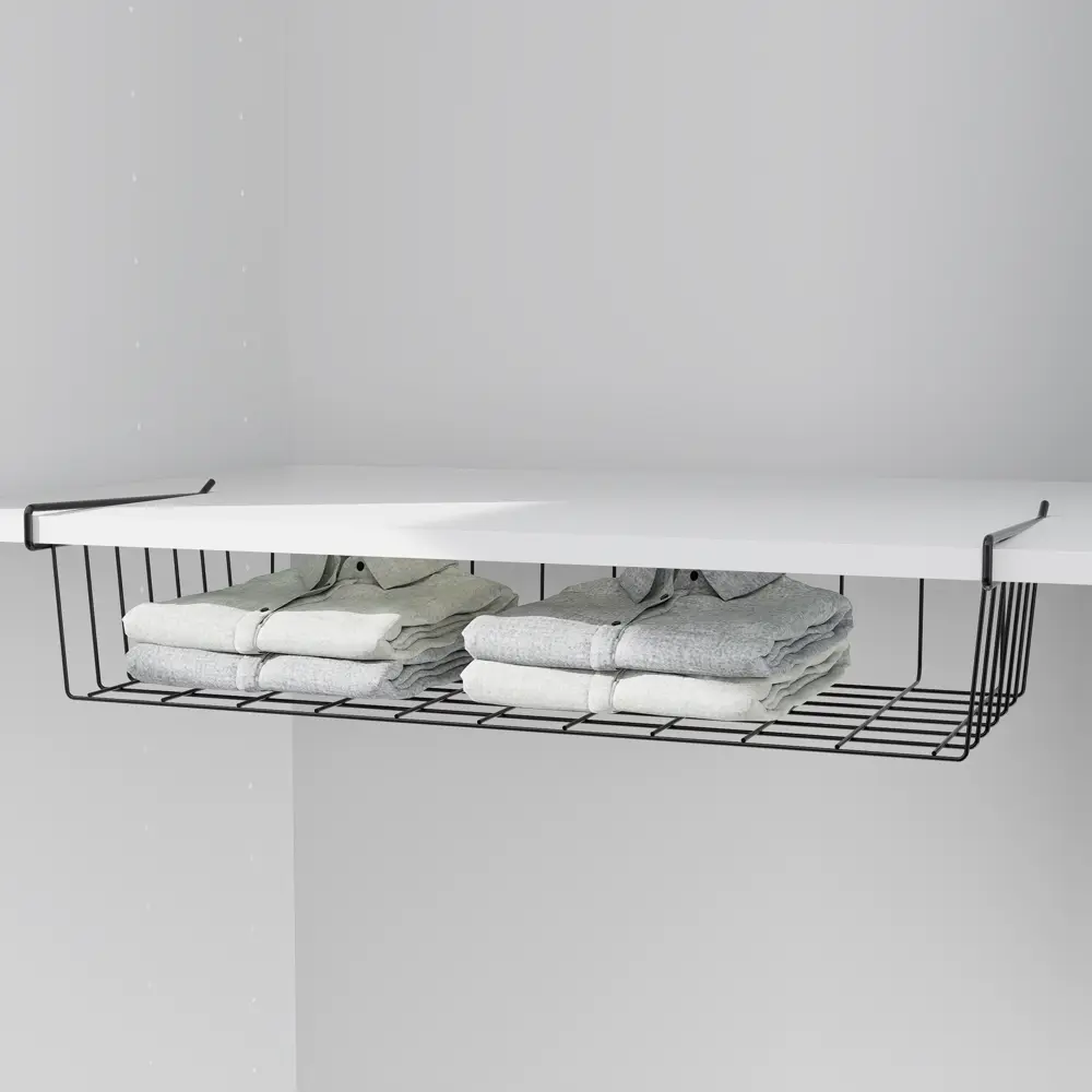 Выдвижная корзина с рамой KONSENSA 56x25.7x12 см цвет черный STLM-2086274