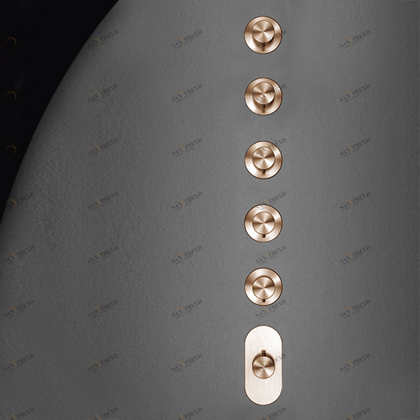 Термостат для душа HIRO HIR58R розовое золото Radomonte