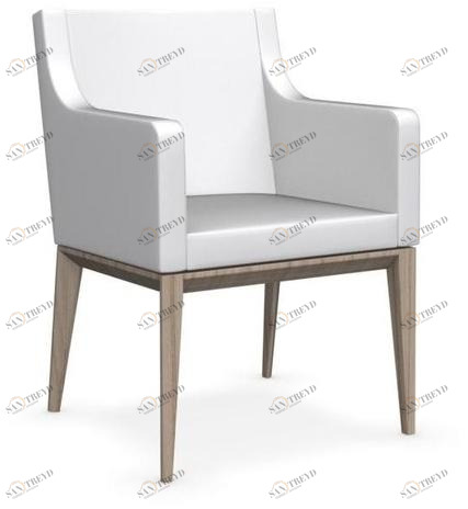 Calligaris Кожаное кресло с подлокотниками Bess Cs/1473-lh
