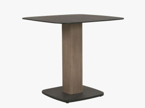 Деревянный квадратный садовый стол