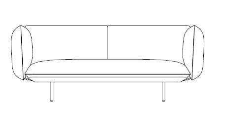 2-местный тканевый садовый диван TRIBÙ Senja ARCH-00068677 - Вид №4