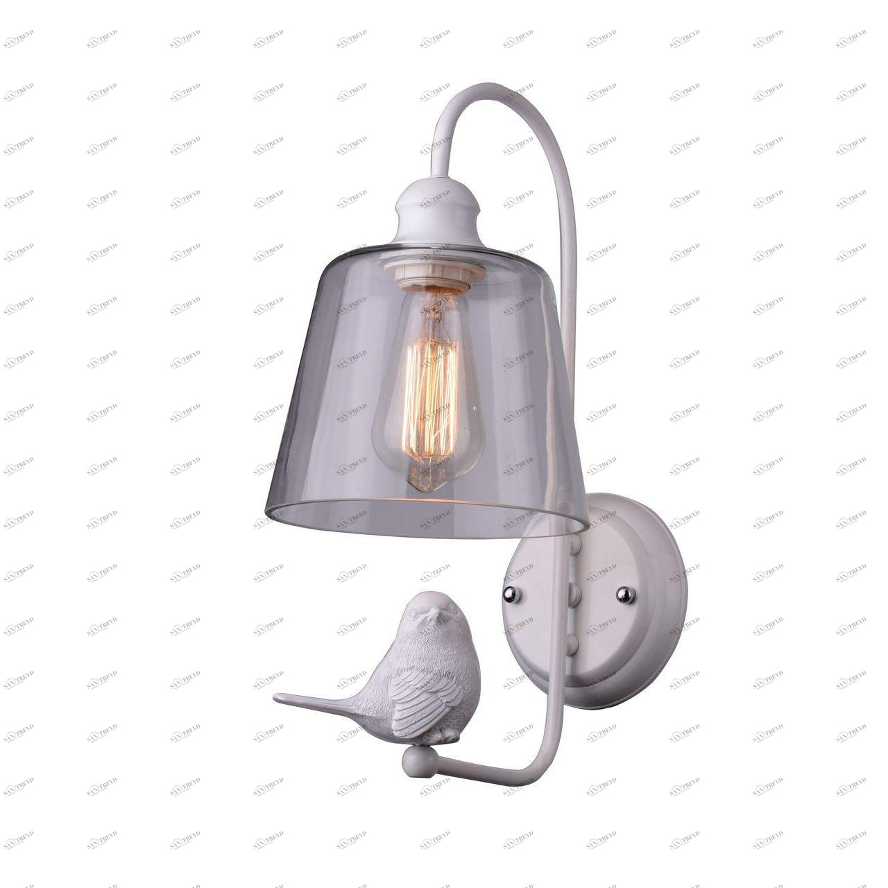 Бра Arte Lamp Passero A4289AP-1WH ARTE LAMP С ПТИЧКОЙ 109786 Белый;прозрачный 