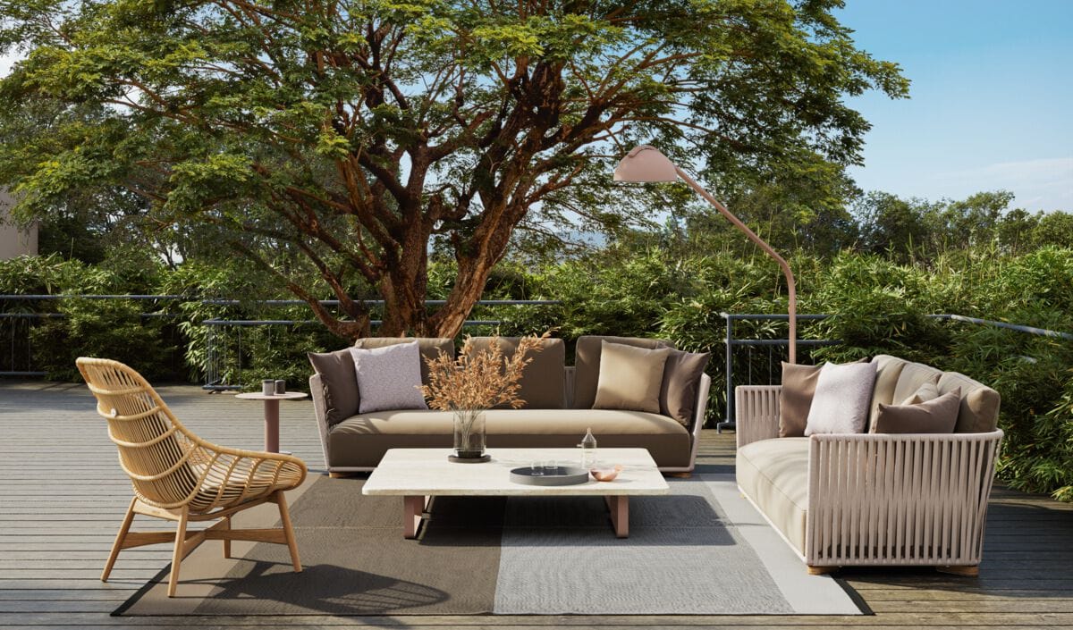 Ткань сад диван Kettal Grand Bitta ARCH-00137589 - Вид №4