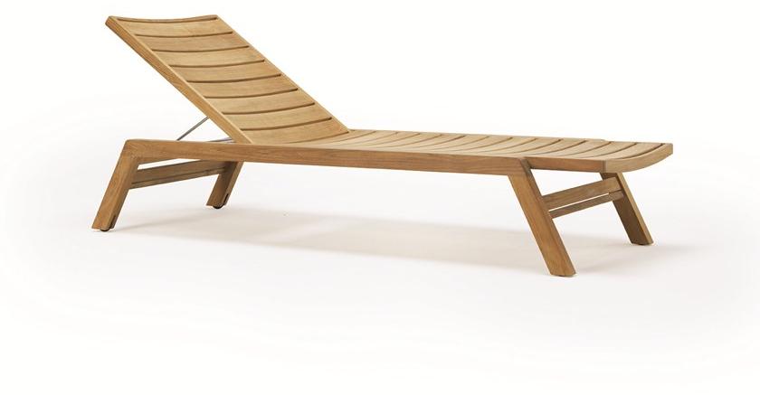 Ethimo Садовая кушетка из тика на колесиках Costes sun-id-1353366 - Вид №2