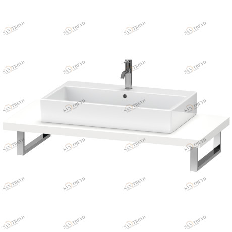 LC102C01818 L-Cube Консоль для накладных раковин и встраиваемых умывальников Белый матовый, декор Duravit