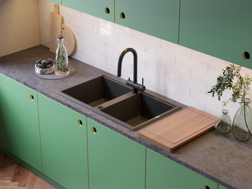 Кухонная мойка Tedori 86-2 WH OMOIKIRI 4993927 - Вид №1