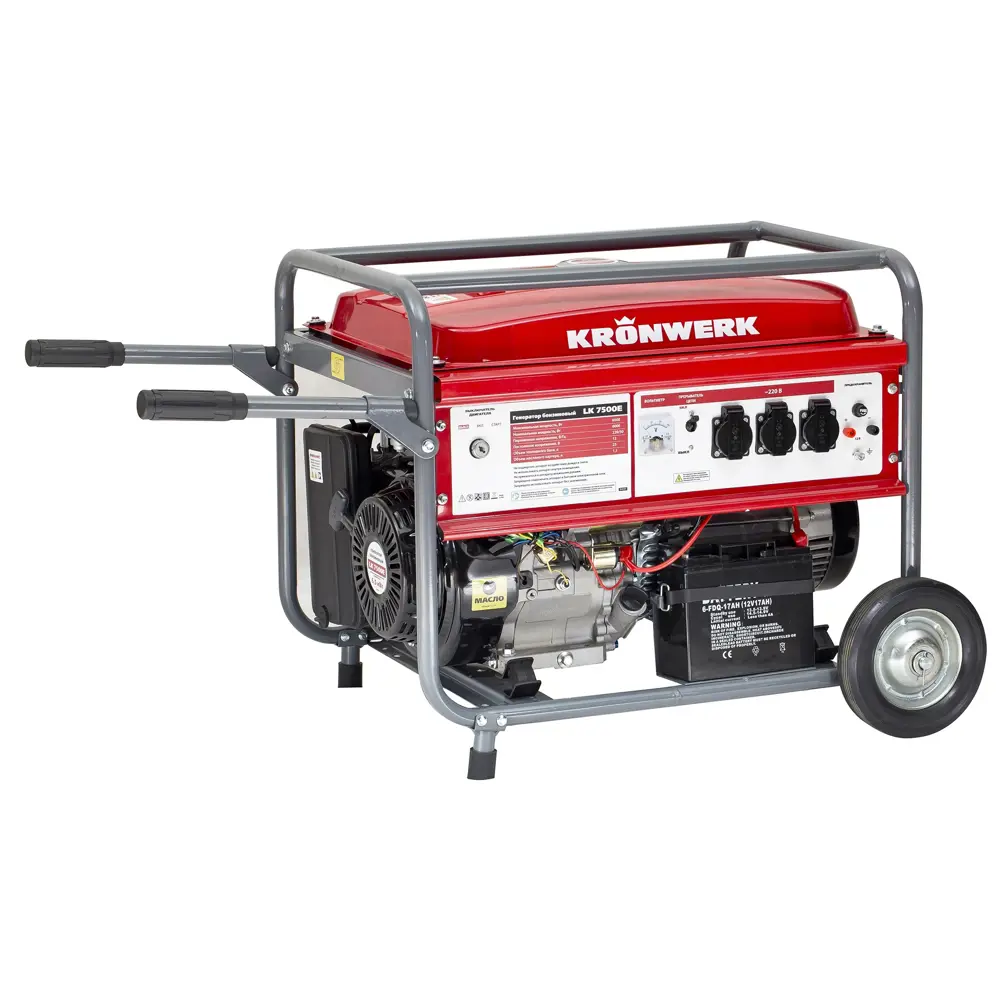Генератор бензиновый Kronwerk LK 7500E 6 кВт STLM-2210272 - Вид №1