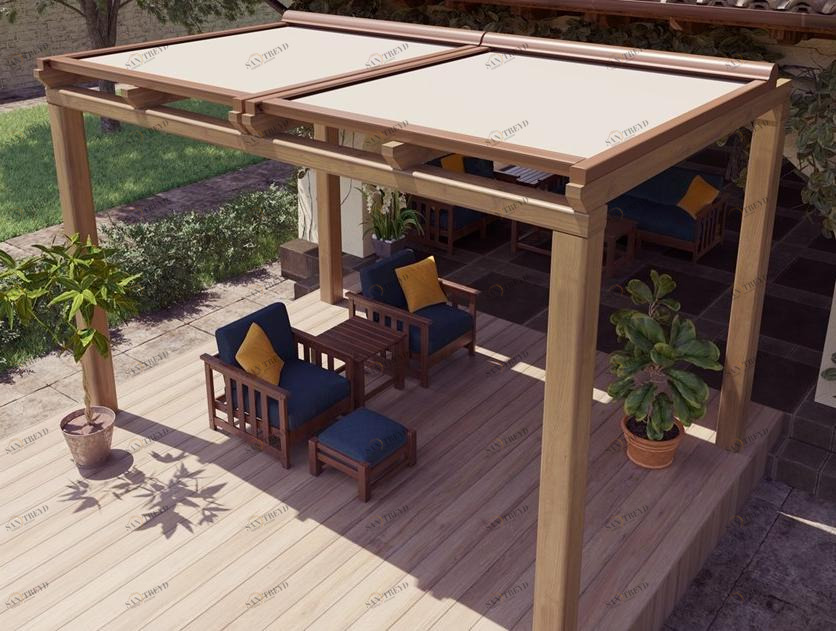 MV Living Горизонтальный навес с алюминиевой конструкцией Tende orizzontali sun-id-1486125