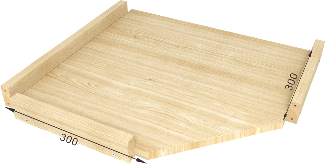 91037965 Полка для стеллажа 30x5x30 см дерево цвет бежевый STLM-0452333 ТДВ