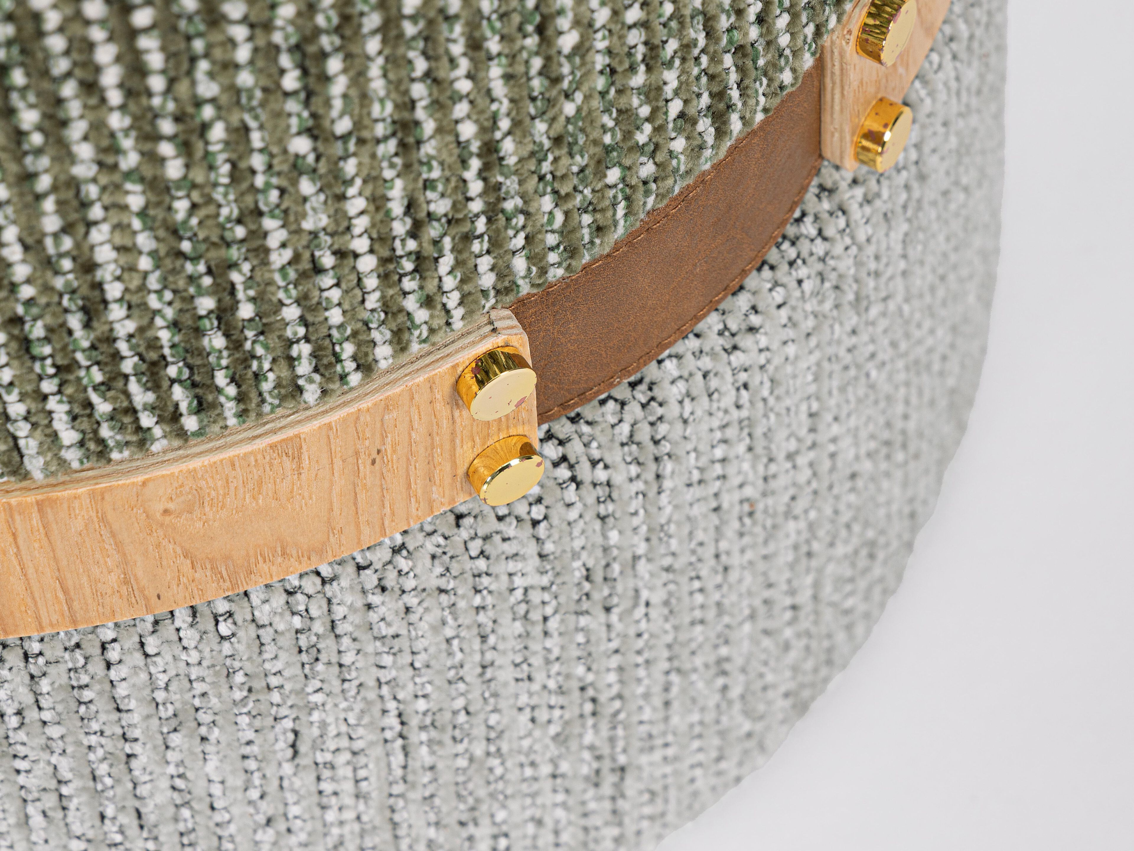 Набор из 2 круглых пуфиков из ткани BIZZOTTO TANYA ARCH-00150115 - Вид №5