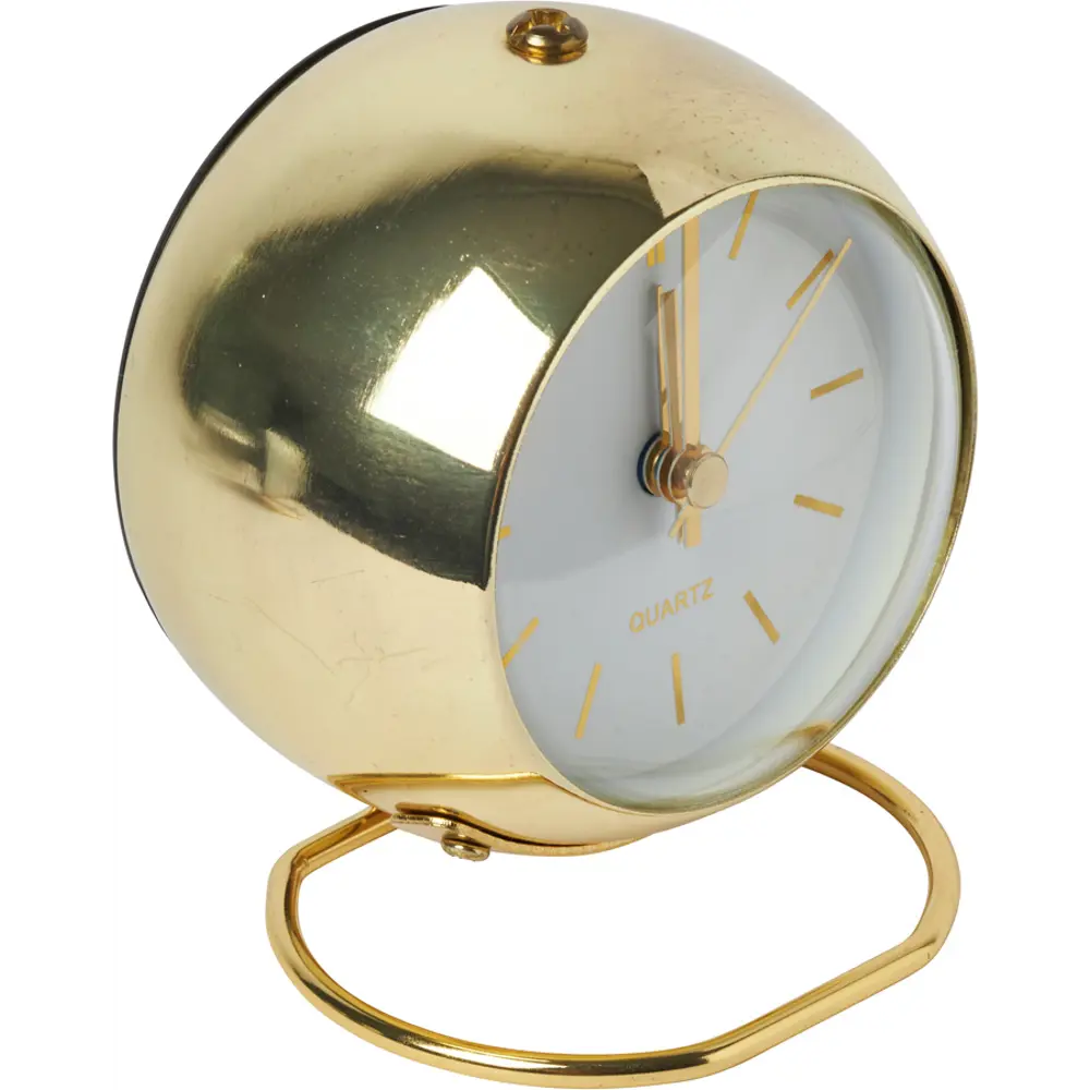 Часы настольные круглые металл цвет золотой бесшумные ø8 см Santreyd STLM-2186390 - Вид №1