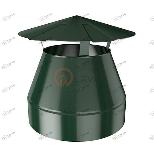 Оголовок-зонт LAVA 130/200 мм. зеленый (6005) 4399
