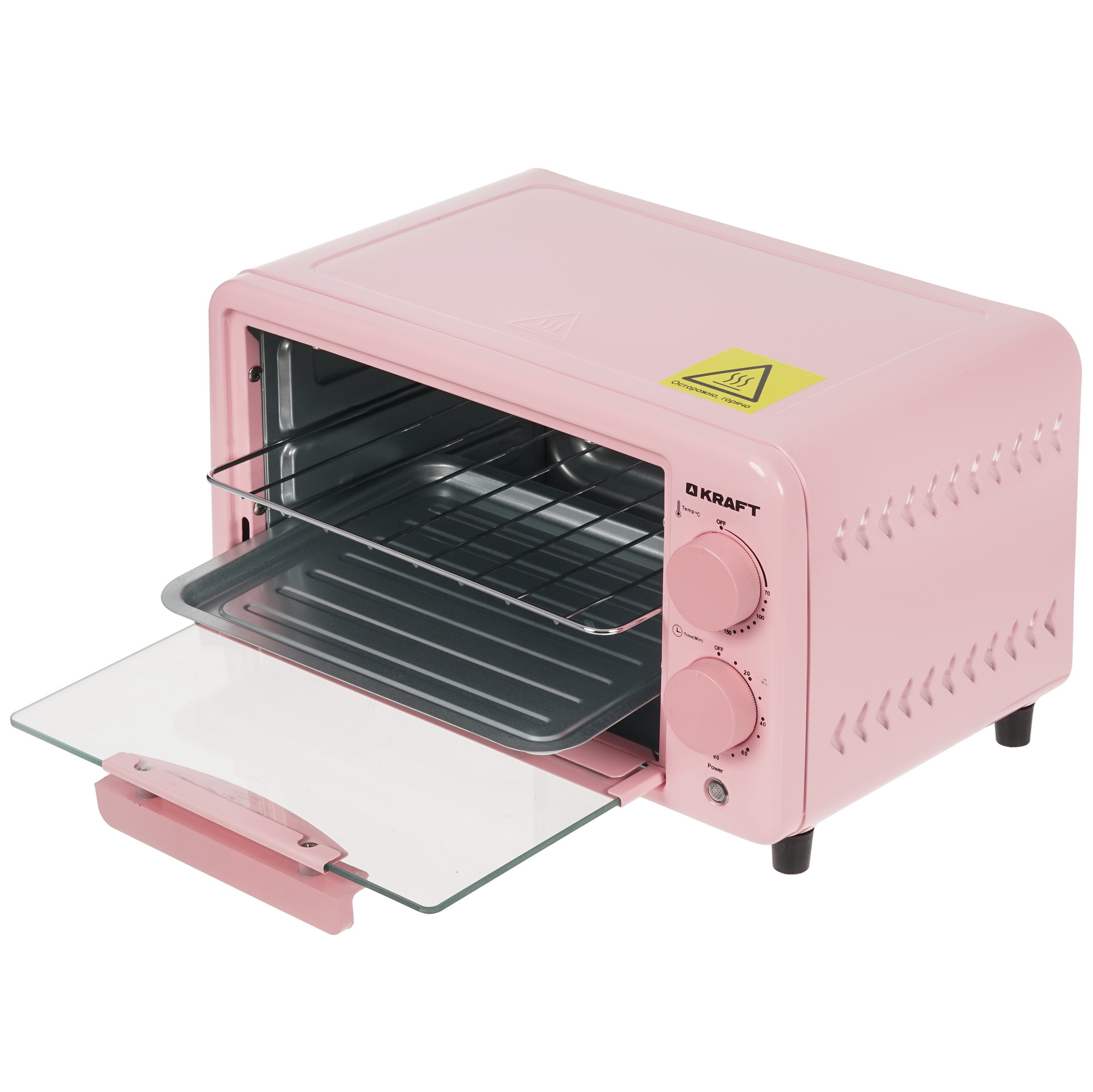 9080981 Мини-печь Kraft KFC-MO 90 HP розовый STDN-0135409 - Вид №4