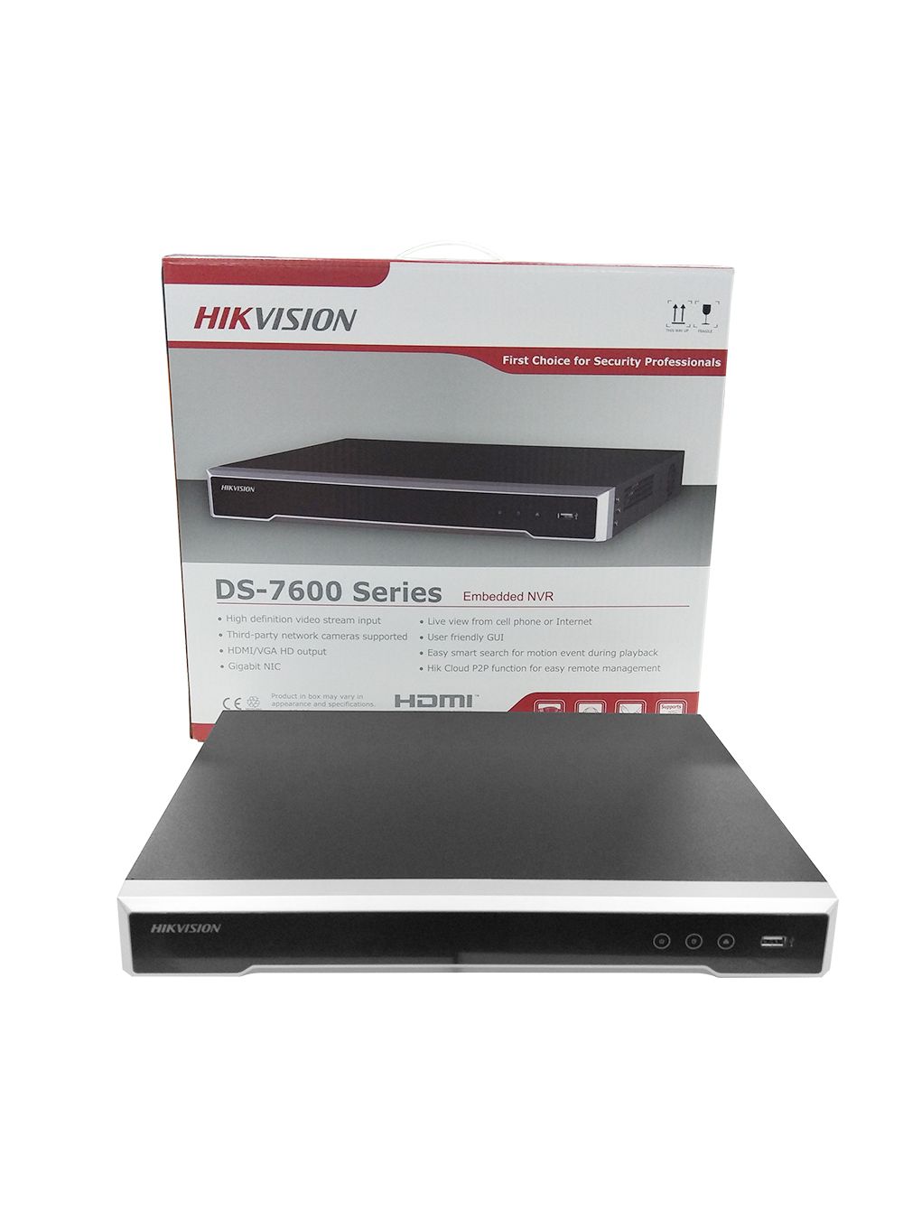 DS-7608NI-K2 8-ми канальный ip-видеорегистратор, видеовход 8 каналов, аудиовход 1 канал rca, видеовыход 1 vga 1080р, 1 hdmi 4к, аудиовыход 1 канал rca, входящий поток 80мб/с, исходящий поток 160мб/с, разр записи до 8мп, синхр.воспр. 2 канала@8мп, 2 hdd 6т Santreyd  - Вид №5