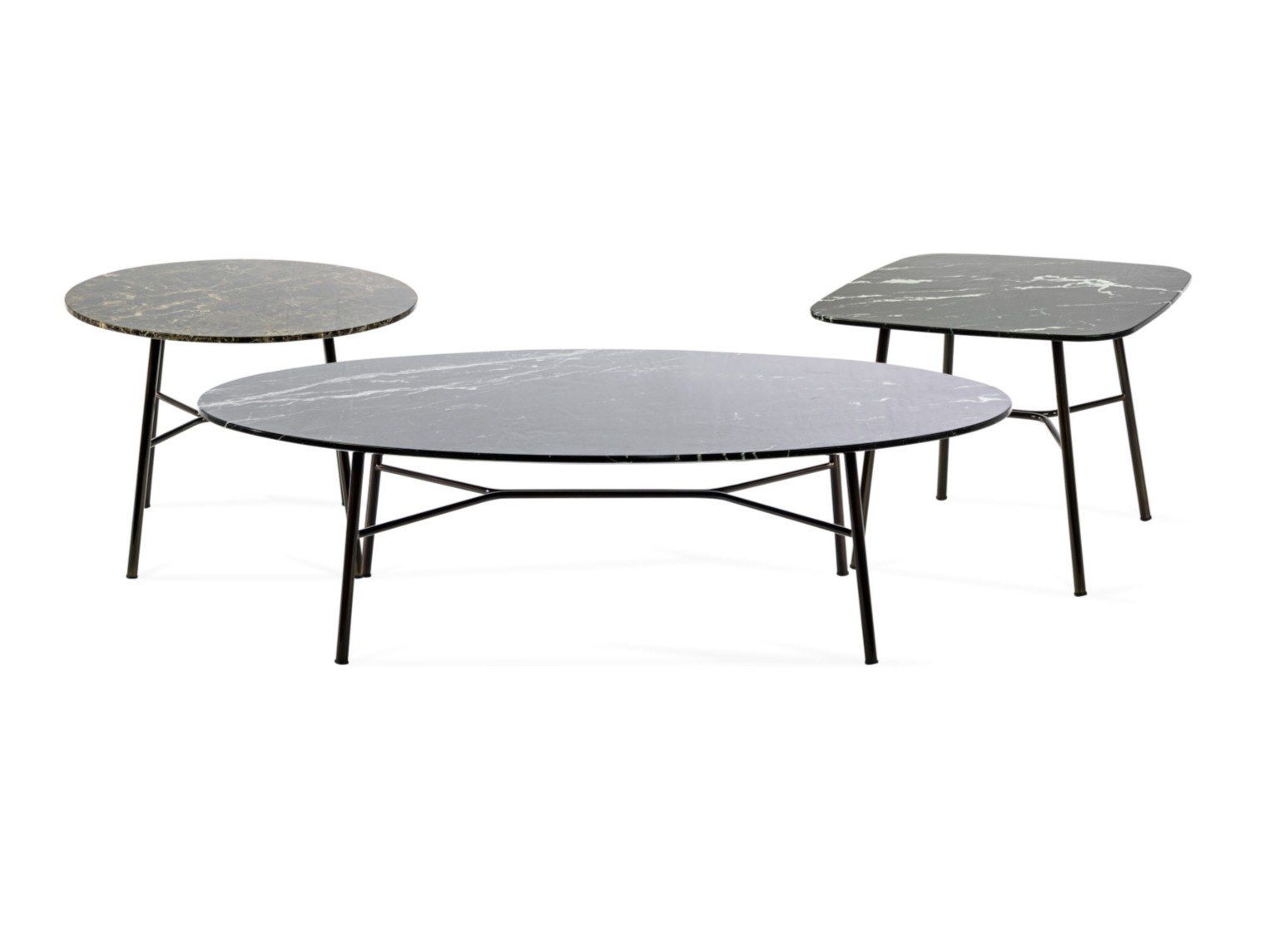 Круглый мраморный журнальный столик TrabA' YUKI ARCH-00139492 - Вид №2