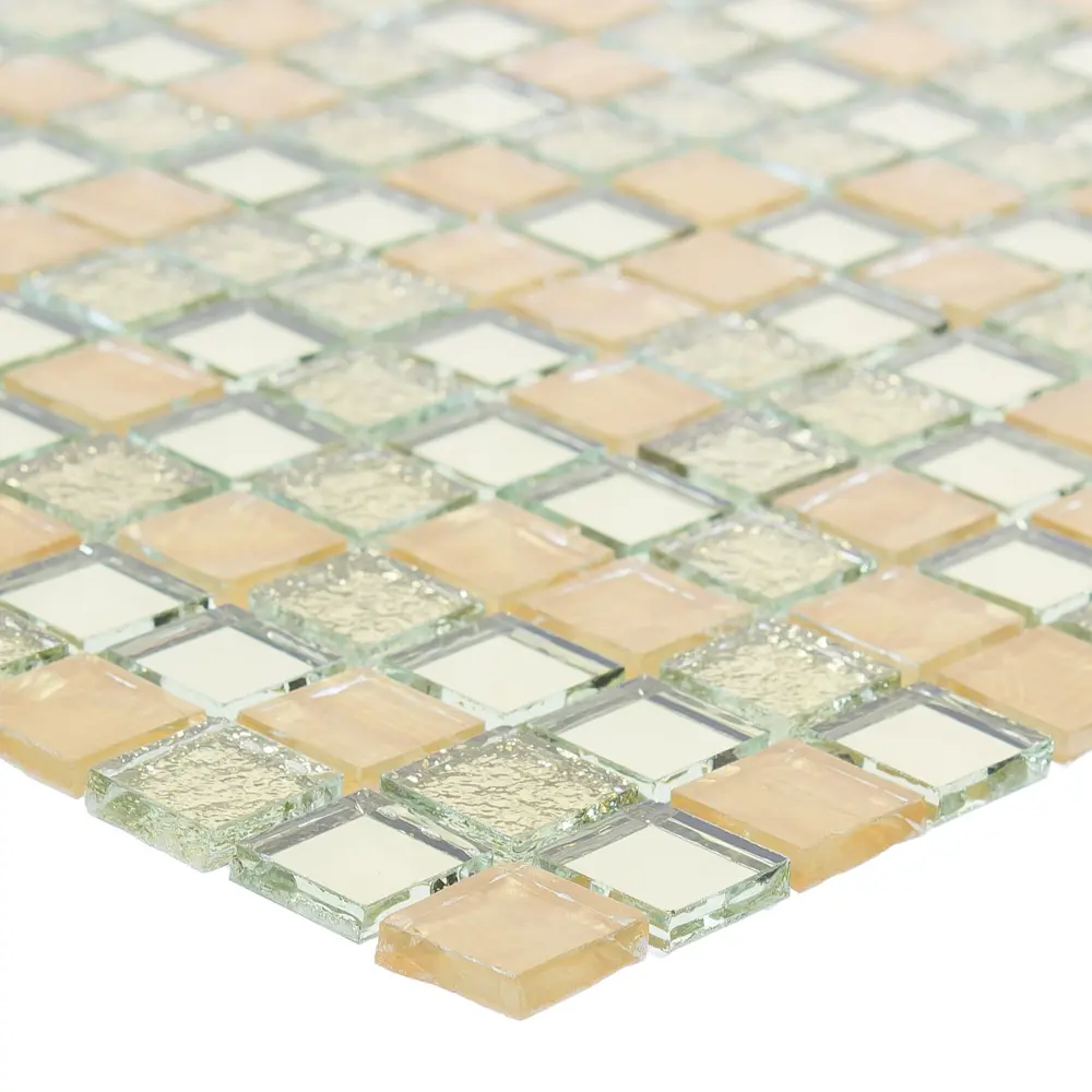 Стеклянная мозаика Kreaforta золотистого оттенка для декора стен 89412210 STLM-1563967 - Вид №2