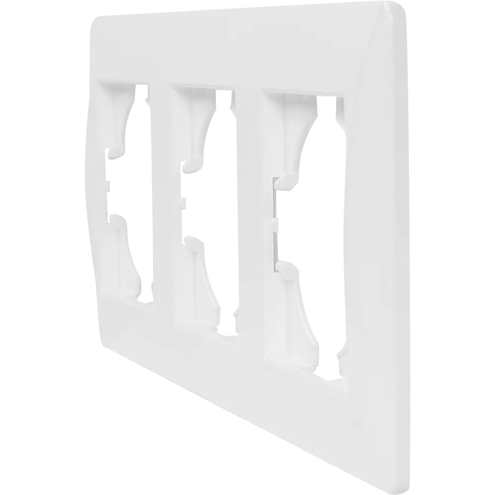 Рамка для розеток GUSI Electric Ugra белая глянцевая на 3 поста 83865061 STLM-0045245 - Вид №2