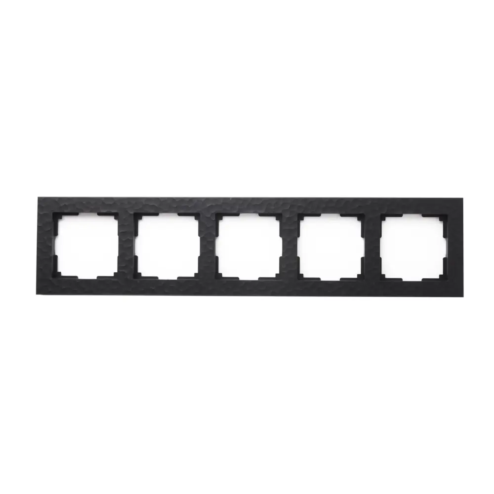 Рамка для розеток и выключателей Werkel Hammer W0052408 5 постов цвет черный STLM-2184700