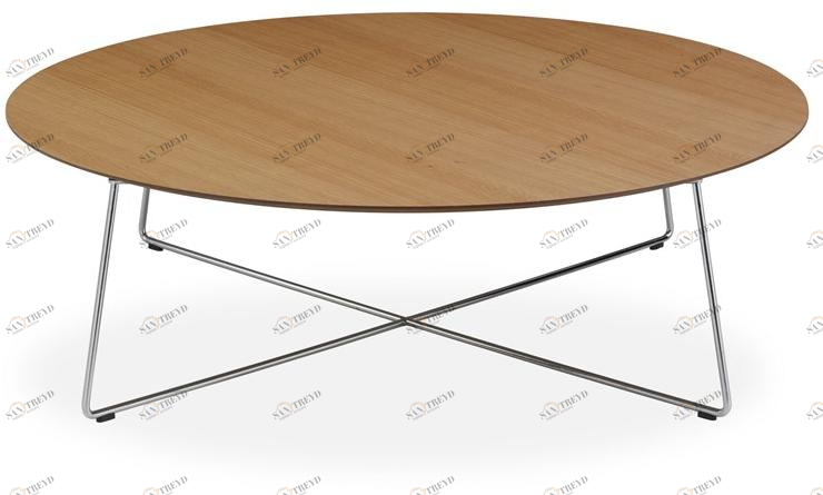 B&T Design Круглый журнальный столик из фанерованной древесины sun-id-1424559