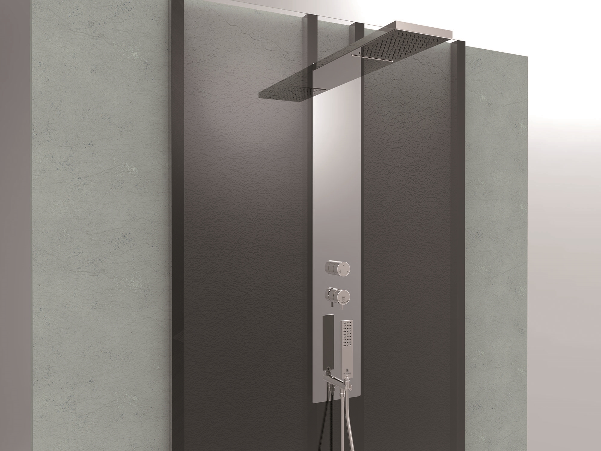 L00928 Душевая колонна MANHATTAN PANEL FLAT 3 - Monocomando BOSSINI  - Вид №1