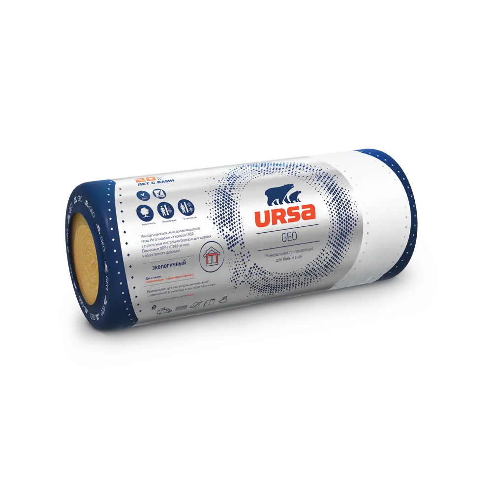 Утеплитель Ursa Geo для бань и саун 50 мм 15 м² STLM-2030634