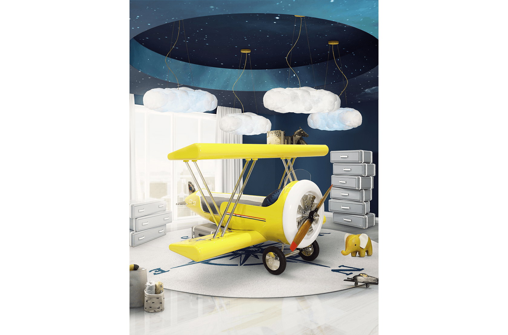 CIST771 Детская кровать самолет Самолет Sky B Circu  - Вид №11