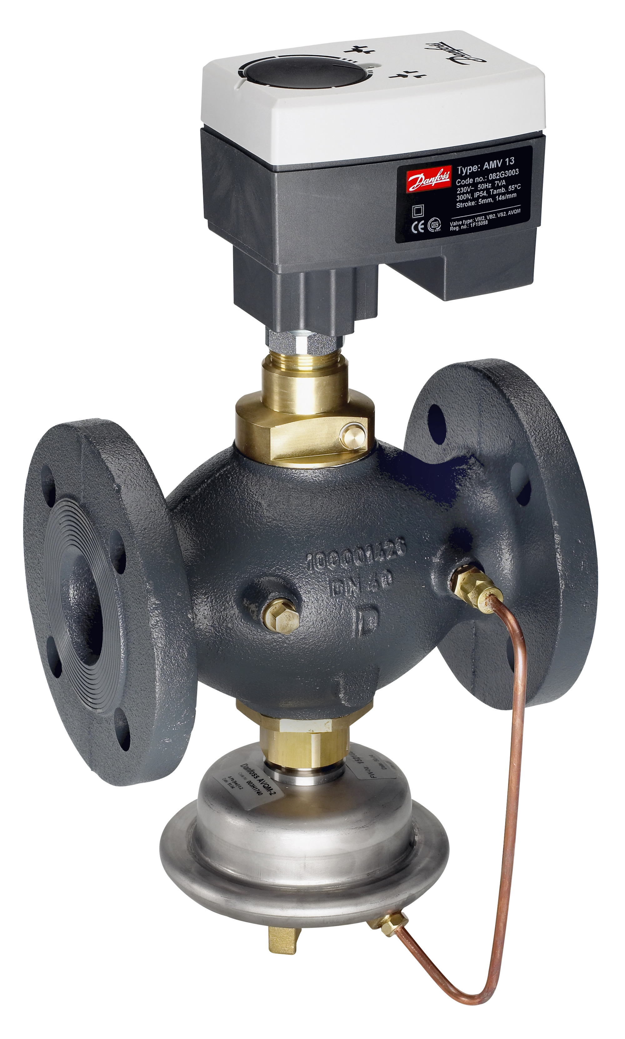 Danfoss Редукторные электроприводы с трехпозиционным управлением AMV 25 230В электропривод 082G3024  - Вид №13