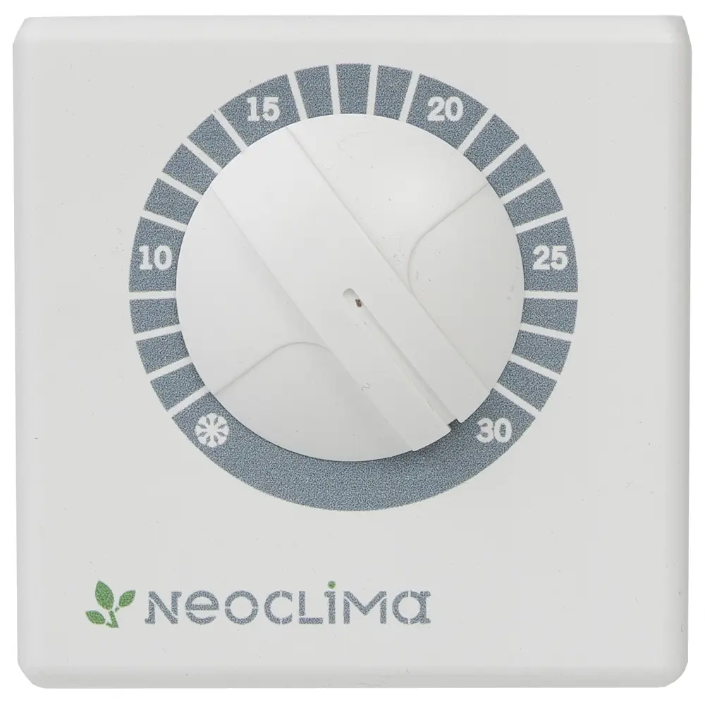 Терморегулятор для теплого пола комнатный Neoclima RQ-1 механический, 4000 Вт, цвет белый STLM-2144836